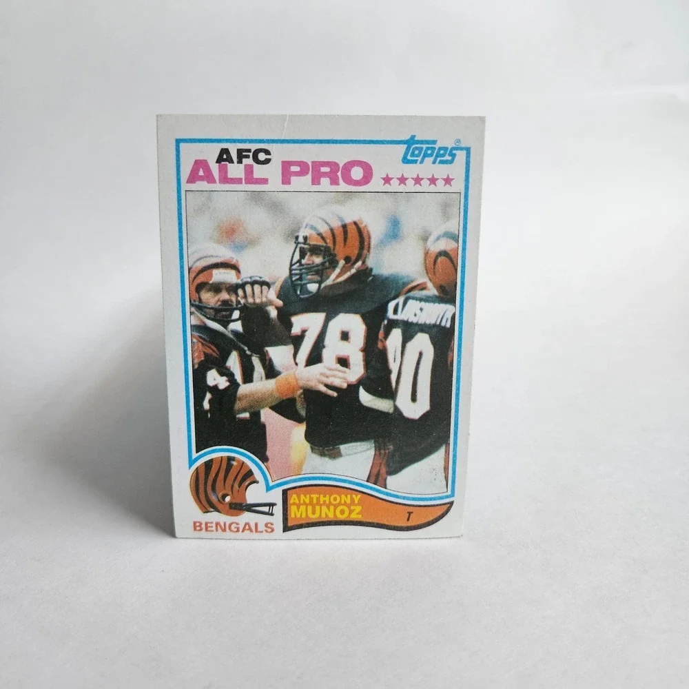 1982 Topps Anthony Munoz 51 Cincinnati Bengals AFC All Pro Football Card